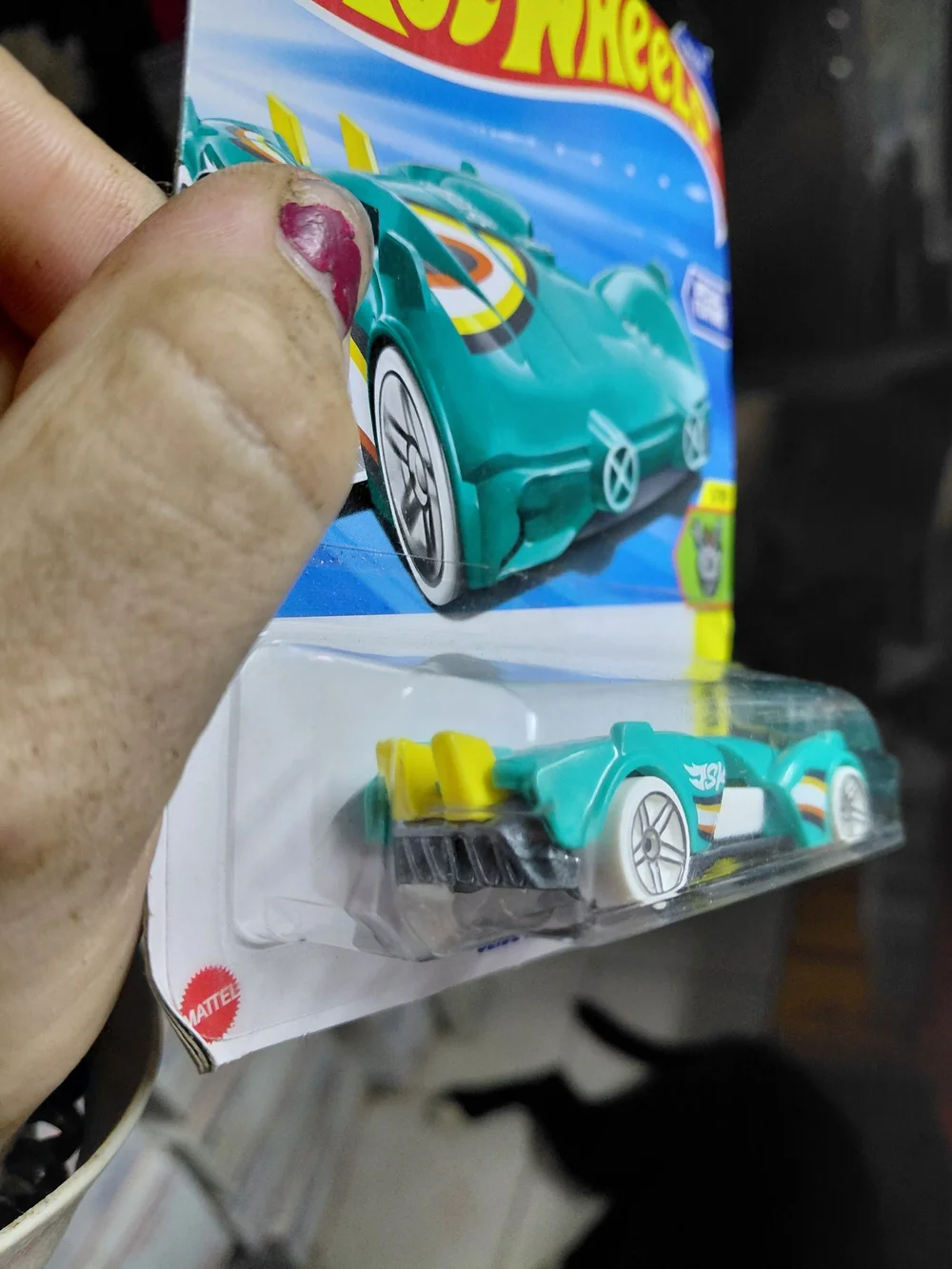 teal Hot Wheels Slide Kick from the 2025 Experimotors series (1/10, #116/250)
